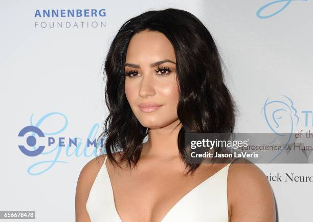 Demi Lovato attends UCLA's Semel Institute's biannual "Open Mind Gala" at The Beverly Hilton Hotel on March 22, 2017 in Beverly Hills, California.