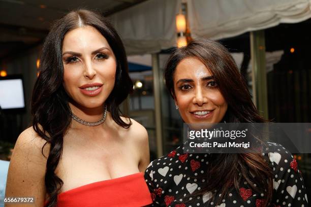 Amy Baier and Abeer Al Otaiba attend ELLE and Bottega Veneta Women in Washington dinner hosted by Robbie Myers, ELLE, Editor-in-Chief at Fiola Mare...