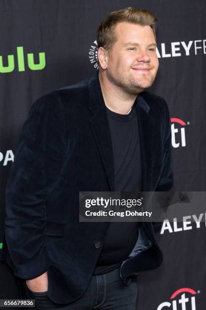 James Corden arrives at An Evening of Laughs with James Corden and The Late, Late Show during The Paley Center For Media's 34th Annual PaleyFest Los...