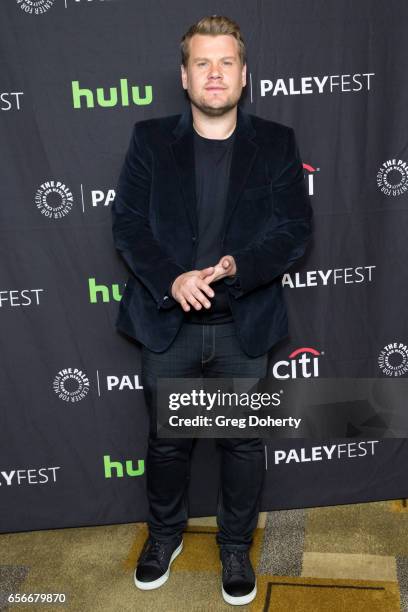 James Corden arrives at An Evening of Laughs with James Corden and The Late, Late Show during The Paley Center For Media's 34th Annual PaleyFest Los...