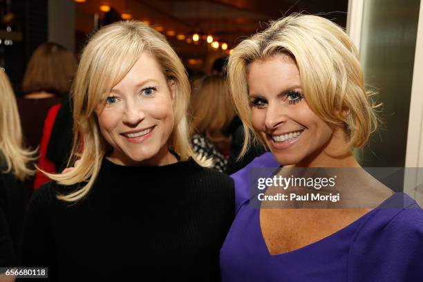 Jennifer Tapper and Adrienne Eldrod attend ELLE and Bottega Veneta Women in Washington dinner hosted by Robbie Myers, ELLE, Editor-in-Chief at Fiola...