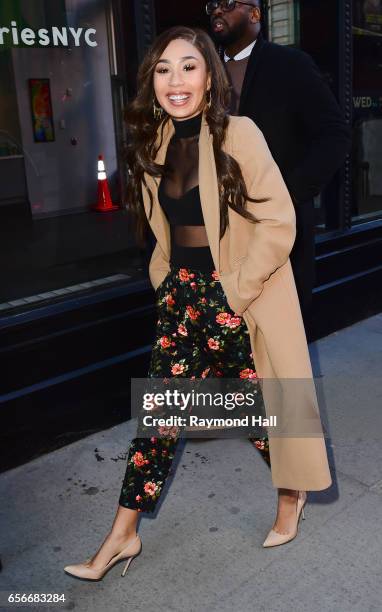 Actress Eva Gutowski attends Build Series Presents Rhea Perlman and Eva Gutowski discussing 'Me And My Grandma' at Build Studio on March 22, 2017 in...