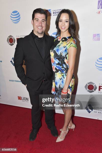 Michael Cookie and Sara Rose attend California Fires Foundation's 4th Annual Foundation Gala at Avalon Hollywood on March 22, 2017 in Los Angeles,...