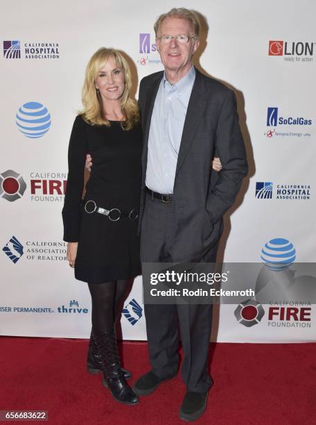 Ed Begley Jr. And Rachelle Carson attend California Fires Foundation's 4th Annual Foundation Gala at Avalon Hollywood on March 22, 2017 in Los...