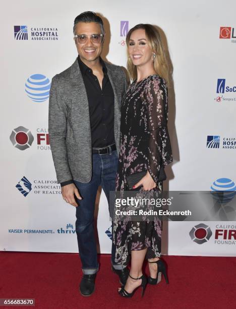 Jaime Camil and Heidi Balvanera attend California Fires Foundation's 4th Annual Foundation Gala at Avalon Hollywood on March 22, 2017 in Los Angeles,...