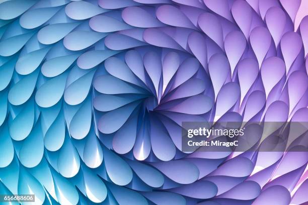 abstract paper flower pattern - hélice formas geométricas imagens e fotografias de stock