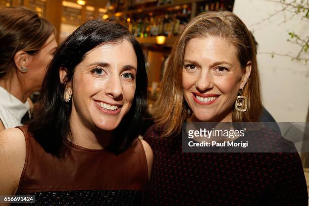 Molly Levinson and Emily Lenzer attend ELLE and Bottega Veneta Women in Washington dinner hosted by Robbie Myers, ELLE, Editor-in-Chief at Fiola Mare...