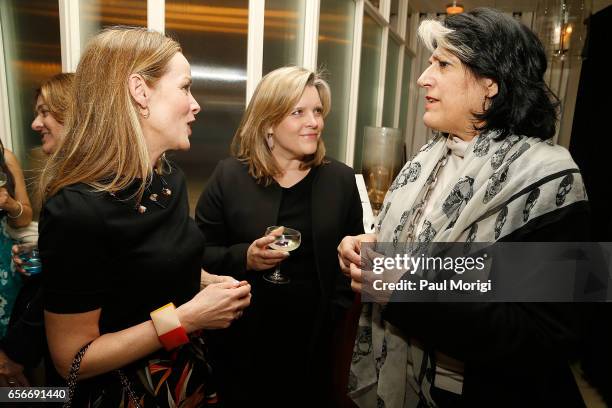 Kathleen Biden, Kelley McCormick, and Tammy Haddad attend ELLE and Bottega Veneta Women in Washington dinner hosted by Robbie Myers, ELLE,...