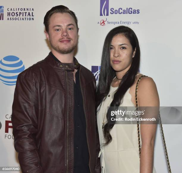 Geoff Melville and Estafania Gellego attend California Fires Foundation's 4th Annual Foundation Gala at Avalon Hollywood on March 22, 2017 in Los...