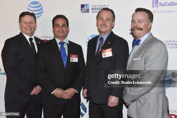 Bobby Weist, Jeff Delbono, Chris Mahon, and Mike Massoney attend California Fires Foundation's 4th Annual Foundation Gala at Avalon Hollywood on...