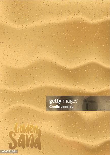 golden sand - sand dune stock illustrations