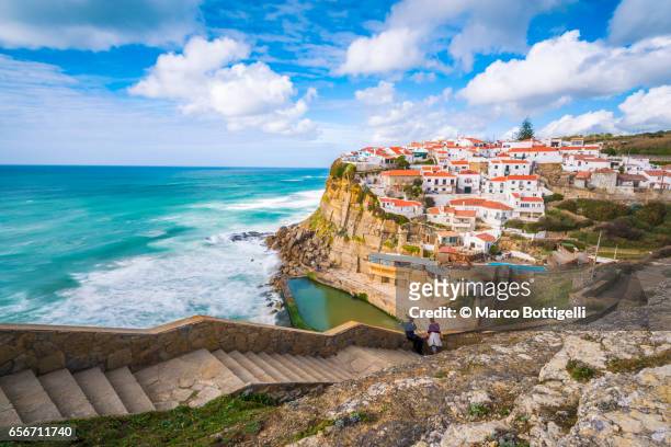 azenhas do mar, portugal. - portugal stock pictures, royalty-free photos & images