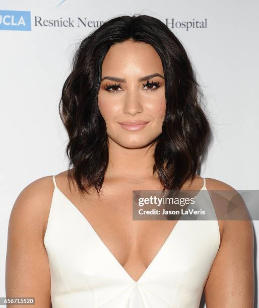 Demi Lovato attends UCLA's Semel Institute's biannual "Open Mind Gala" at The Beverly Hilton Hotel on March 22, 2017 in Beverly Hills, California.