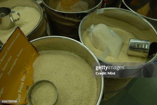 Image of a grossery shop, photographed for budget stories on February 18, 2010 in Bangalore, India .