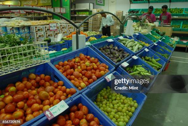 Image of a grossery shop, photographed for budget stories on February 18, 2010 in Bangalore, India .