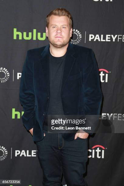 Actor/Host James Corden arrives at The Paley Center For Media's 34th Annual PaleyFest Los Angeles An Evening of Laughs with James Corden and The...