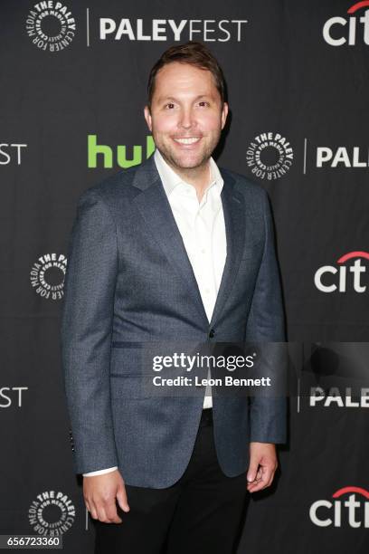 Executive producer Rob Crabbe arrives at The Paley Center For Media's 34th Annual PaleyFest Los Angeles An Evening of Laughs with James Corden and...