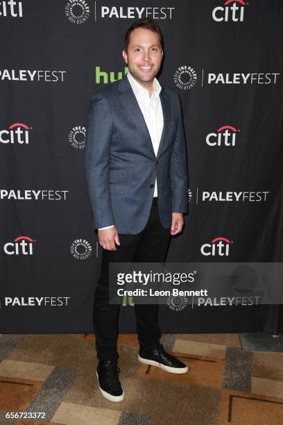 Executive producer Rob Crabbe arrives at The Paley Center For Media's 34th Annual PaleyFest Los Angeles An Evening of Laughs with James Corden and...