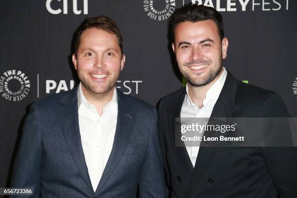 Executive producer Rob Crabbe and Executive prouducer Ben Winston arrives at The Paley Center For Media's 34th Annual PaleyFest Los Angeles An...