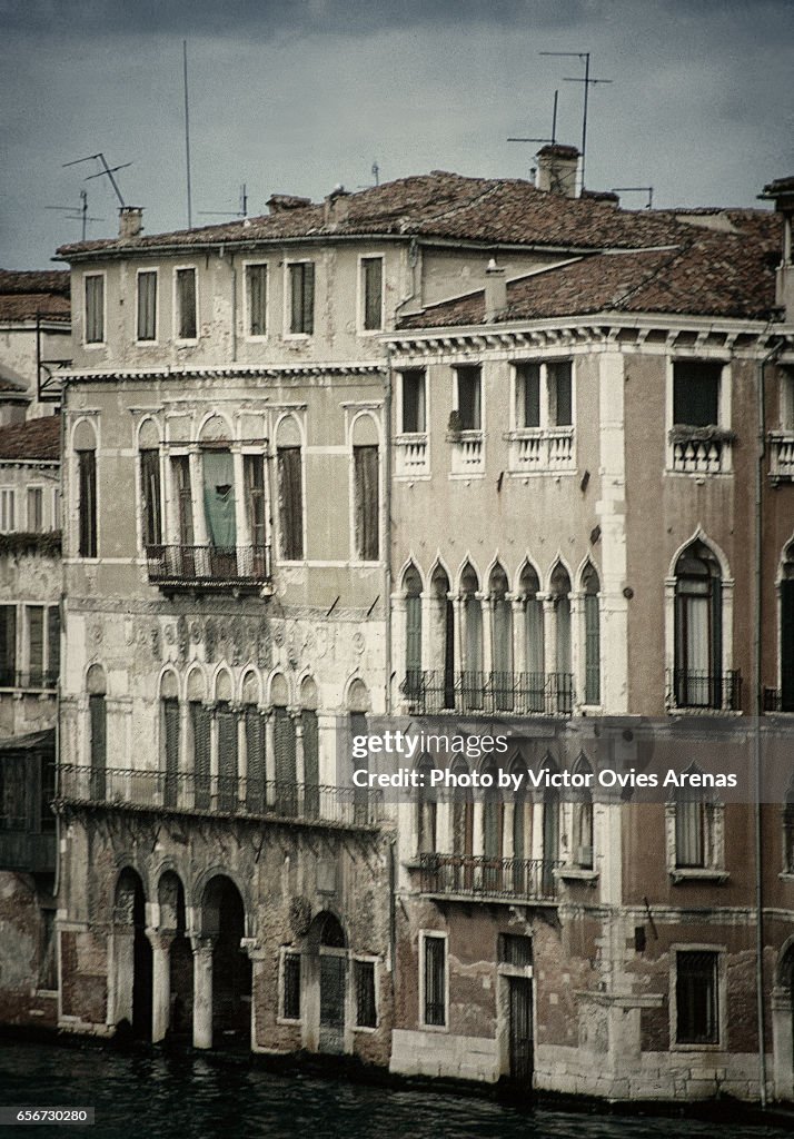 Houses on the Grand Canal in Venice, Italy