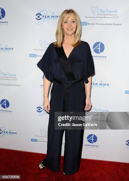 Actress Lisa Kudrow attends UCLA's Semel Institute's biannual "Open Mind Gala" at The Beverly Hilton Hotel on March 22, 2017 in Beverly Hills,...