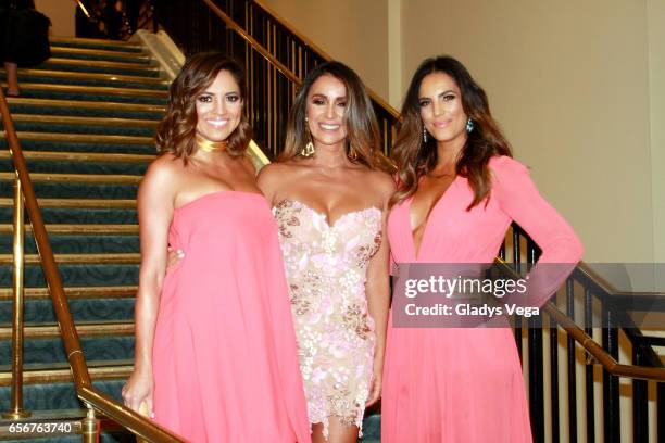 Pamela Silva-Conde, Catherine Siachoque and Gaby Espino pose as part of TV y Novelas, "Divinas y Humanas" special edition celebration on March 22,...