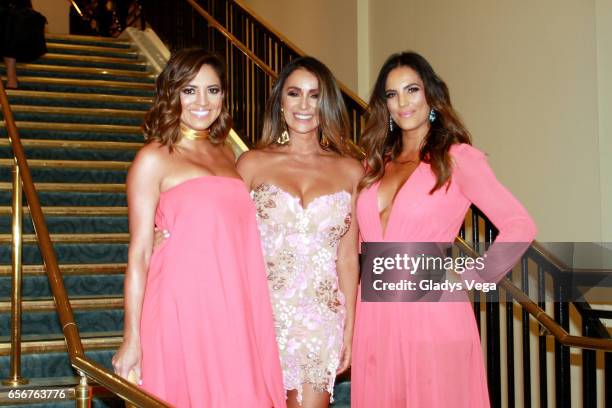 Pamela Silva-Conde, Catherine Siachoque and Gaby Espino pose as part of TV y Novelas, "Divinas y Humanas" special edition celebration on March 22,...