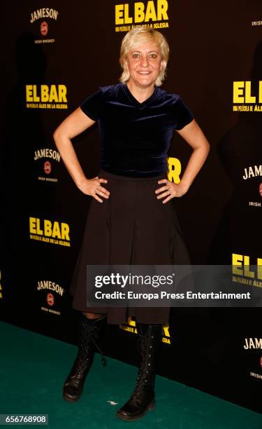 Eva Hache attends 'El Bar' premiere at Callao cinema on March 22, 2017 in Madrid, Spain.