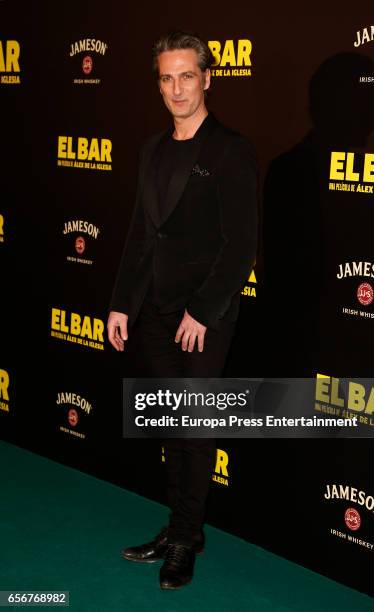 Ernesto Alterio attends 'El Bar' premiere at Callao cinema on March 22, 2017 in Madrid, Spain.