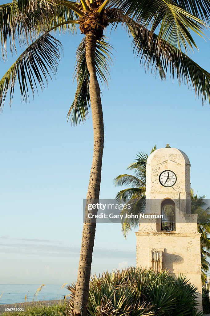 Clock tower at Worth Avenue, Palm Beach,