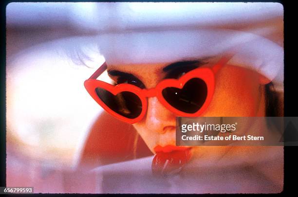 American actress Sue Lyon in a promotional portrait for Stanley Kubrick's 'Lolita', Sag Harbor, New York, 1960.