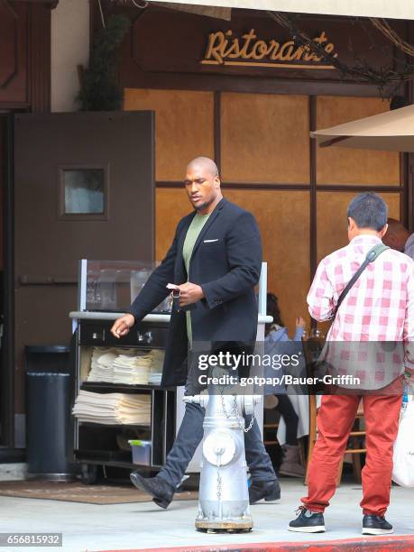 Larry English is seen on March 22, 2017 in Los Angeles, California.