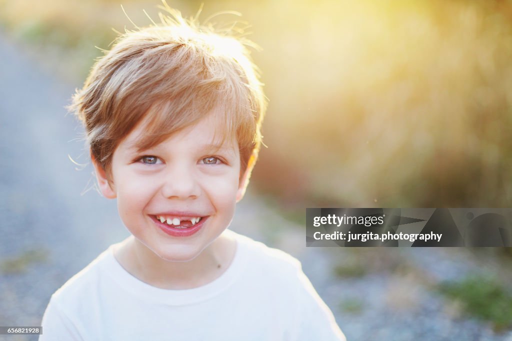 Toothless smile