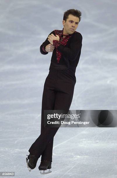 Michael Weiss competes in the Men's Short Program and is currently in first place at the 2001 State Farm U.S. Figure Skating Championships at the...