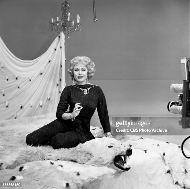 The Spike Jones Show a musical comedy television program. Pictured here is comedienne Joyce Jameson. Image dated July 22, 1960. Show originally...