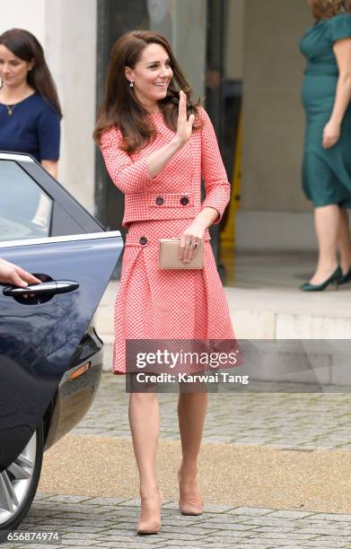 Catherine, Duchess of Cambridge attends the Launch of Maternal Mental Health Films ahead of Mother's Day at Royal College of Obstetricians and...