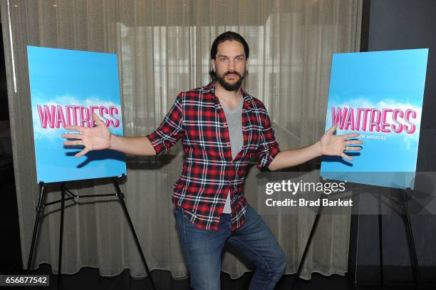Actor Will Swenson attends the "Waitress" New Cast Meet & Greet at St. Cloud at the Knickerbocker Hotel on March 23, 2017 in New York City.