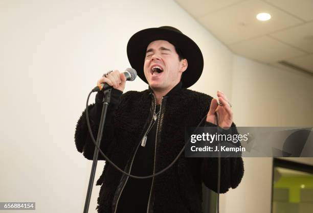 Musician Leon Else visits "The Elvis Duran Z100 Morning Show" at Z100 Studio on March 23, 2017 in New York City.