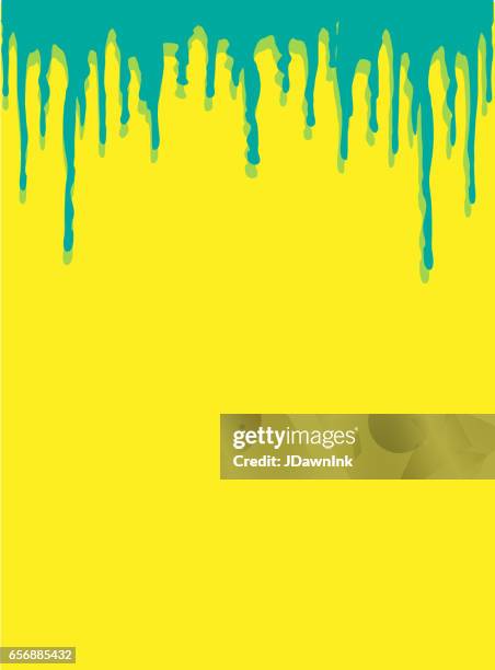 colorful dripping paint background - saturated stock illustrations
