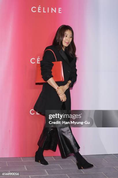 South Korean actress Kim Hee-Ae attends the photocall for 'CELINE' Flagship Store Launch on March 23, 2017 in Seoul, South Korea.