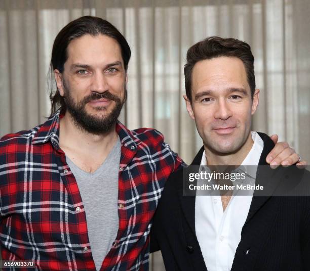 Will Swenson and Chris Diamantopoulos attend the Meet the new cast of "Waitress" at St. Cloud Rooftop Restaurant at The Knickerbocker Hotel on March...