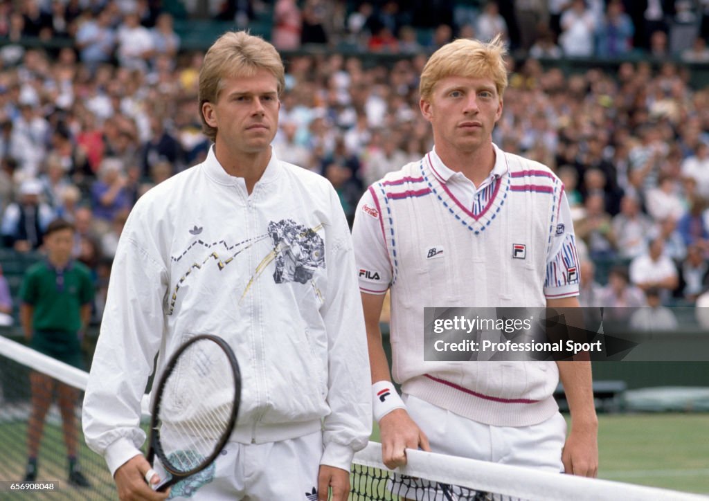 Wimbledon Men's Final - Boris Becker And Stefan Edberg