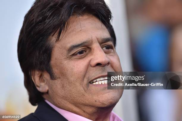 Actor Erik Estrada arrives at the premiere of Warner Bros. Pictures' 'CHIPS' at TCL Chinese Theatre on March 20, 2017 in Hollywood, California.