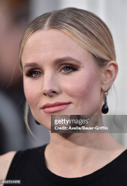 Actress Kristen Bell arrives at the premiere of Warner Bros. Pictures' 'CHIPS' at TCL Chinese Theatre on March 20, 2017 in Hollywood, California.