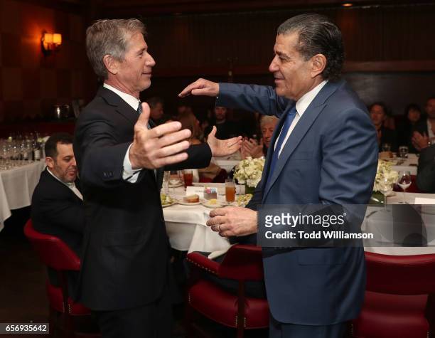 Lionsgate Entertainment CEO Jon Feltheimer and Haim Saban attend a Star Ceremony on The Hollywood Walk Of Fame Honoring Haim Saban on March 22, 2017...
