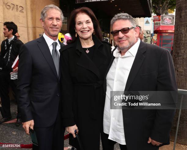 Lions Gate Entertainment CEO Jon Feltheimer, Sherry Lansing and Sir Lucian Grainge attend a Star Ceremony on The Hollywood Walk Of Fame Honoring Haim...