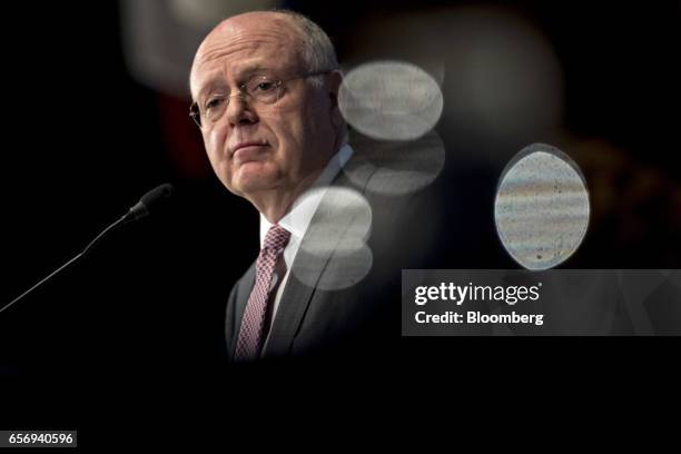 Ian Read, chairman and chief executive officer of Pfizer Inc., pauses while speaking during a luncheon at the National Press Club in Washington,...