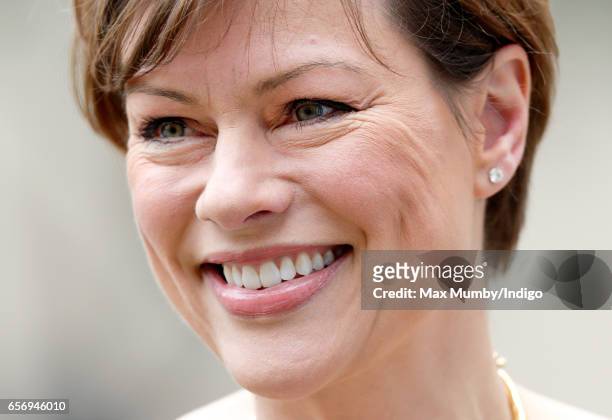 Kate Silverton attends the launch of maternal mental health films ahead of mother's day at the Royal College of Obstetricians and Gynaecologists on...