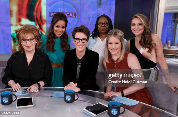 Rachel Maddow is the guest today, Wednesday, March 22, 2017 on Walt Disney Television via Getty Images's "The View." "The View" airs Monday-Friday on...