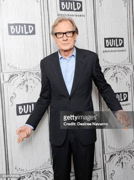 Actor Bill Nighy attends Build Series to discuss 'Their Finest' at Build Studio on March 23, 2017 in New York City.